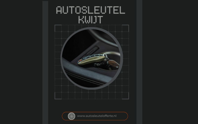 Autosleutel kwijt? Praktische stappen om snel weer mobiel te zijn